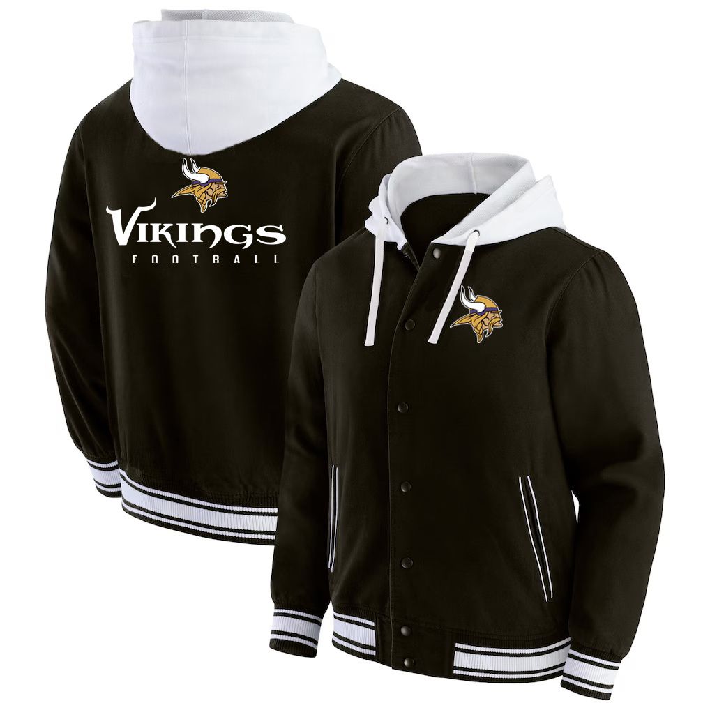 Men 2026 NFL Minnesota Vikings  jacket hoodie Black 012->minnesota vikings->NFL Jersey